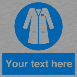 Custom Mandatory: Wear laboratory coat